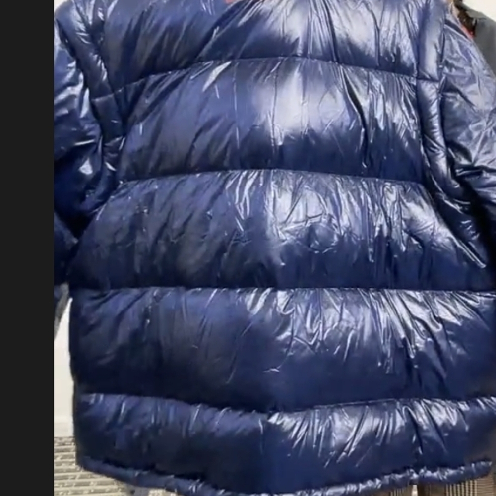 Madhappy X Columbia Collab Down Feather Puffer Jacket Unisex Navy Blue L NWT - Picture 5 of 8